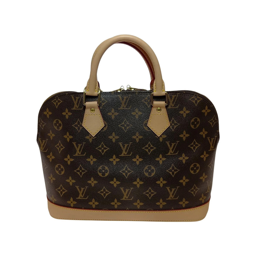 Louis Vuitton Monogram Alma Handbag Brown Padlock